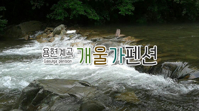 용현계곡 개울가펜션